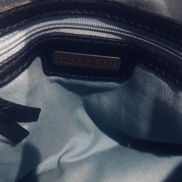 Isabella Fiore Black Leather Stud Shoulder Bag - Picture 5 of 8